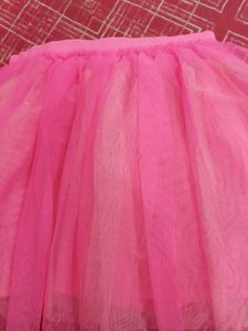 H&M Pink Glittery Tulle Skirt