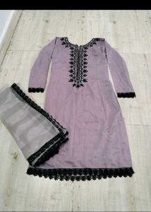 Beautiful Lavender Kurta Set