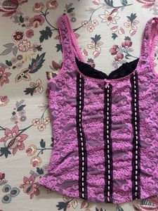 Lace Trim Tank Top