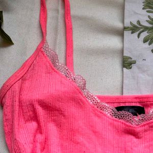 Pink Lace Top