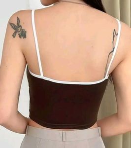 Brown Crop Top
