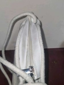 Jute Sling Bag With Pearl