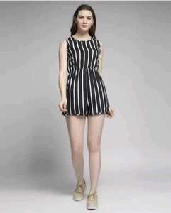 Striped Romper Jumpsuit
