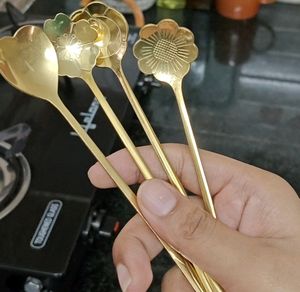 Golden Spoon Set/Coffee /Dessert Cutlery