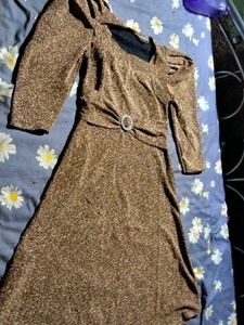 Sparkly Bronze Party Dress