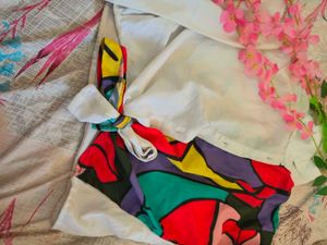 Funky Colour Shirt With Knot Tie