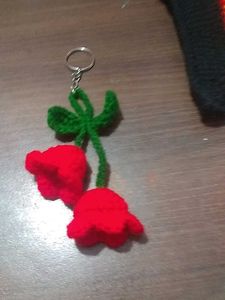 Red Rose Keychain