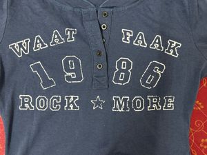 Printed Notch Neck Slim Fit Top from NewMe