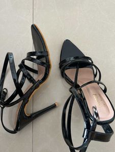 Strappy Black Heels
