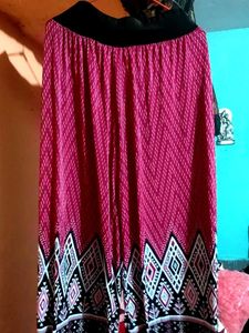 Patterned Maxi Skirt