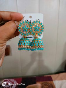 Ladies Blue 💙 Colour Jhumke
