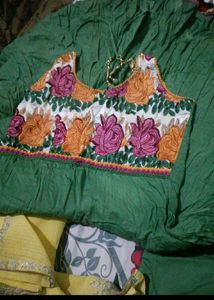 Green Embroidered Dress