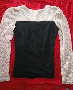 Lace Sleeve Top