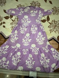 Women Frock Lavender Colour