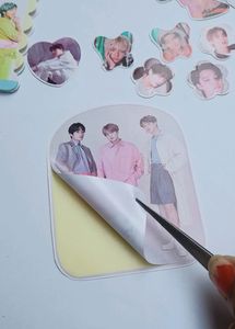 BTS Mini Pastel Diary And Stickers Combo