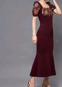 MISS CHASE BODYCON LACE MIDI