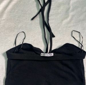 Black  Crop Top
