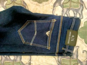Raw Navy Blue Denim Jeans