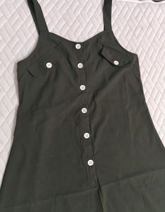 Full Length Olive Dress| Medium