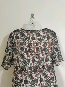 Floral Print Babydoll Dress