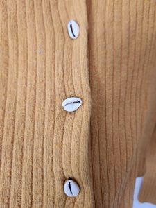 Mustard Cardigan From Zara
