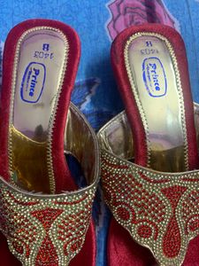 Red Bridal Sandal For Women