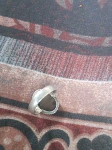 Yemani Aqeeq Orignal Stone Men&#39;s Silver Ring