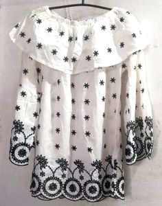 Elegant White Embellished Top