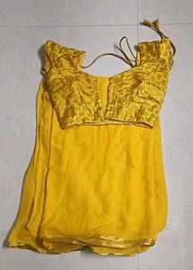 Elegant Yellow Saree