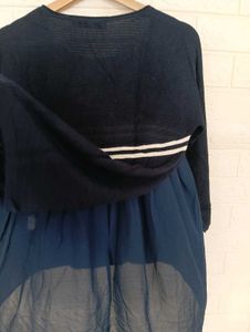 Navy Striped Top