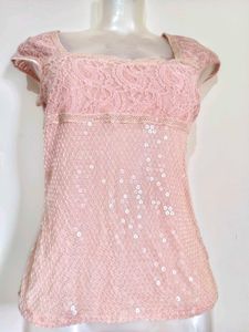 🎄Buy 1, Get 1 Free🎁Small Size Lace &amp; Sequin Top