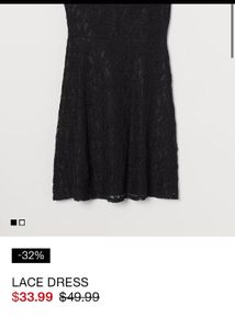 H&amp;M Black Dress