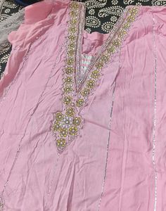Pink Embellished Kurti