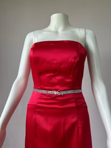 Red Satin Gown