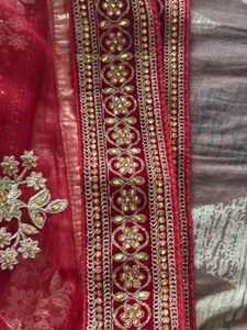 Red Embroidered Lehenga Choli