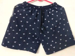 Blue Patterned Casual Shorts❤️