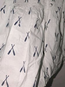 Patterned Smocked Blouse
