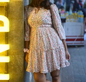 Mid Length Floral Summer Dress