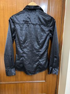 Xanaka Satin Shirt (Charcoal)