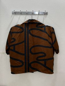 Bold Brown Abstract Shirt – Unisex Style, Easy Fit