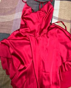Red Backless Dress