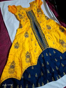 Famous Actress Grand Yellow Kurthi