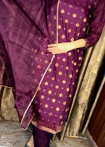 Sangria Purple Suit Set