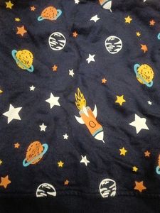 Cute Space Print Sweatshirt