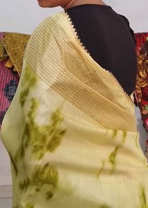 Tie-Dye Saree with Embroidery