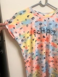 Tie-Dye &#39;Be Happy&#39; Tee