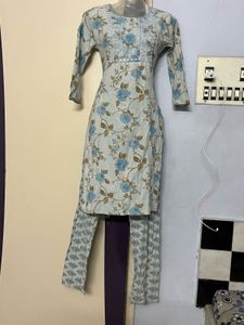 Floral Print Kurti Set