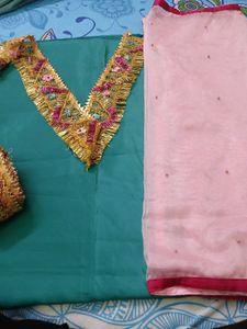 Dress Material With Dupatta Lace