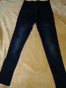High Waisted Button Up Jeans