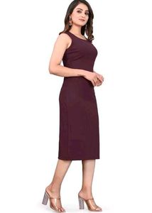 Elegant Maroon Bodycon Dress